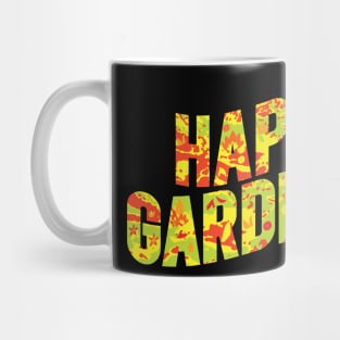 Happy Gardener Floral Decorative Theme Mug